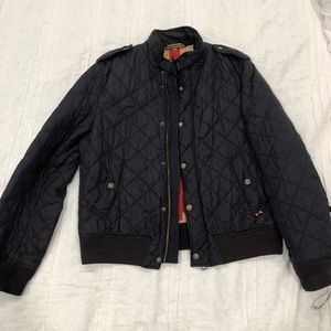 Burberry size Large navy quilted jacket